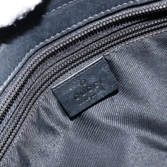 GUCCI GG Canvas Tote Bag Black Silver 34339 Auth yk19701 - Picture 10 of 16